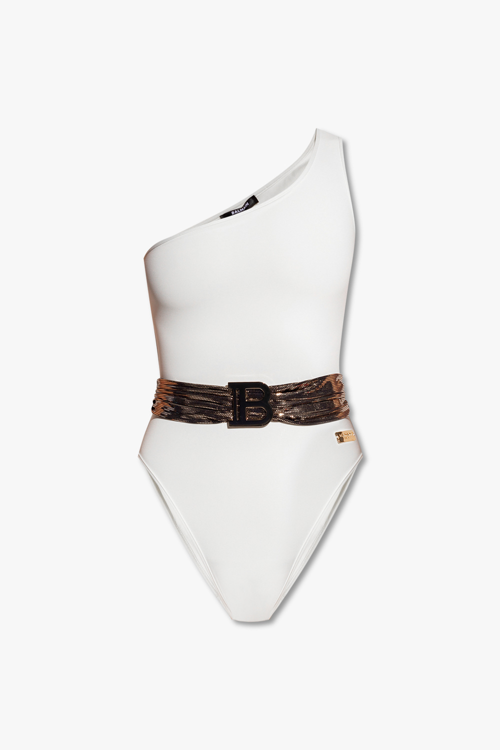 BALMAIN スハンコル ワンヒス 水着 BKBKL15500 001 Gemma Ruched Bandeau One-piece For Women | J.Crew